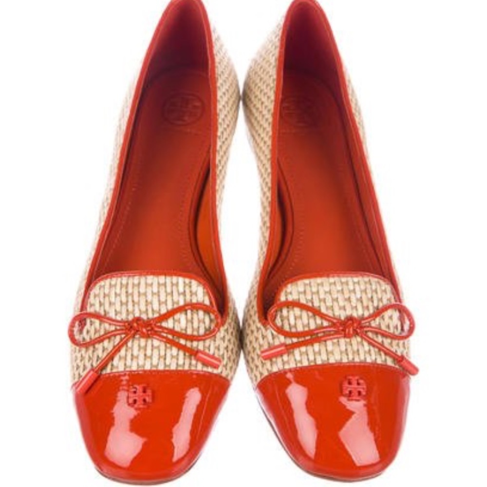 NEW Tory Burch Straw Cap-the Flats, 6